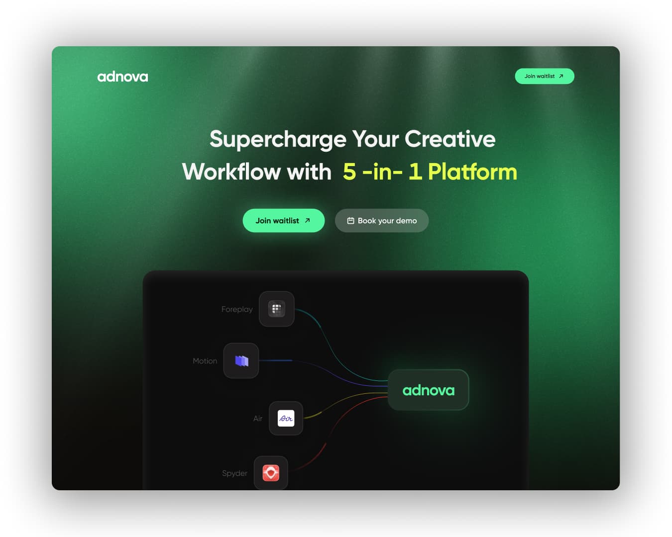 Landing page