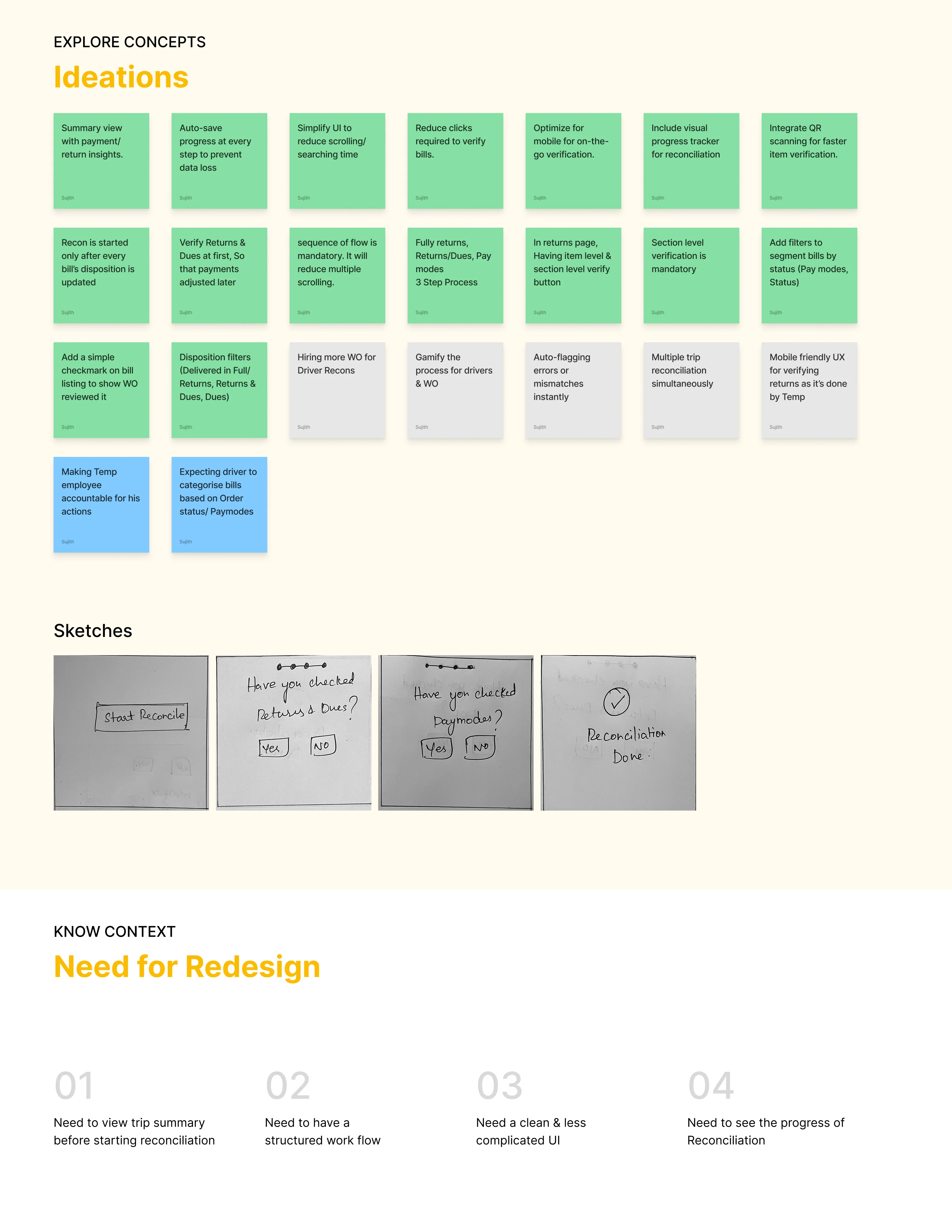 Merlin: Redesigned Driver Reconciliation in FMCG Distribution — Ideation 1