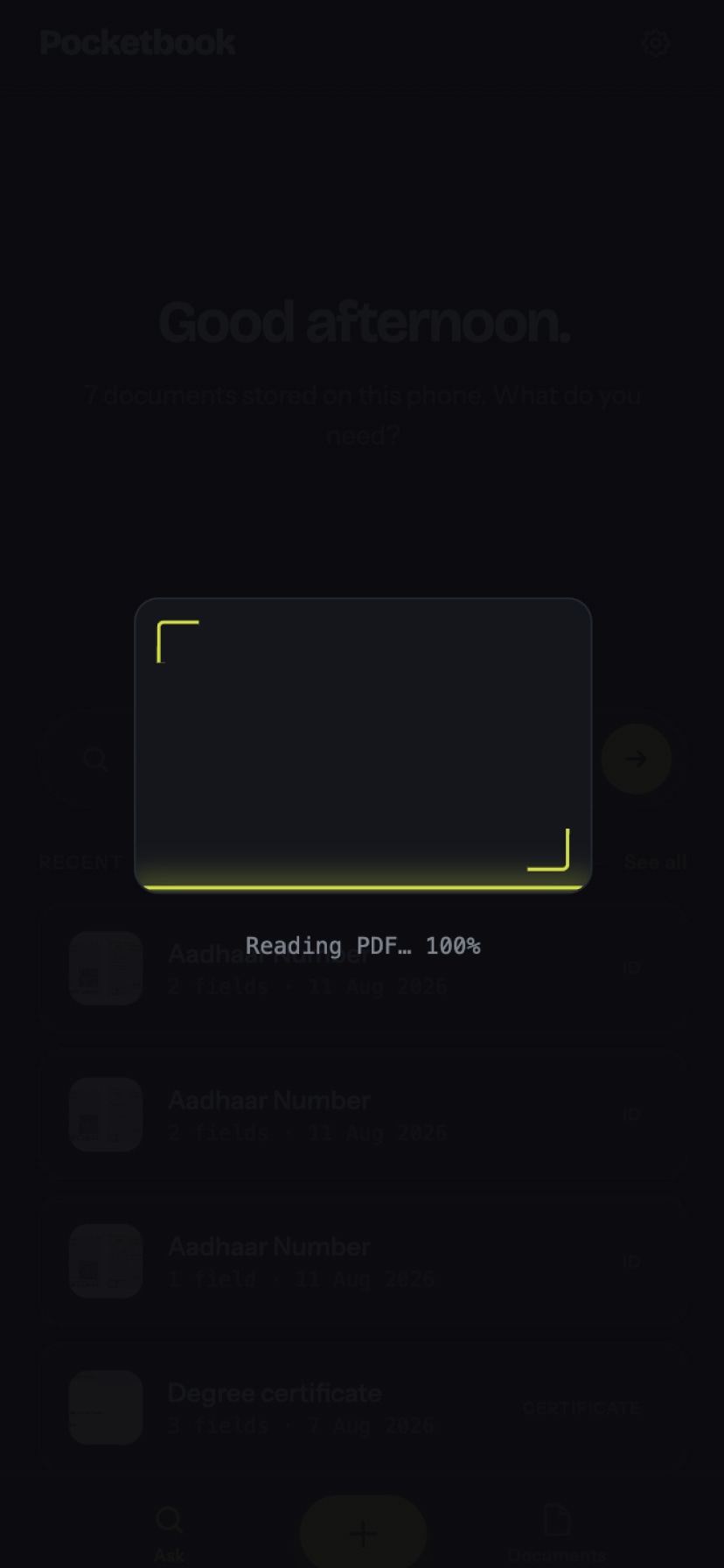 Text extraction